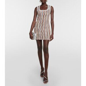Missoni Sequin Striped Knit Mini Dress